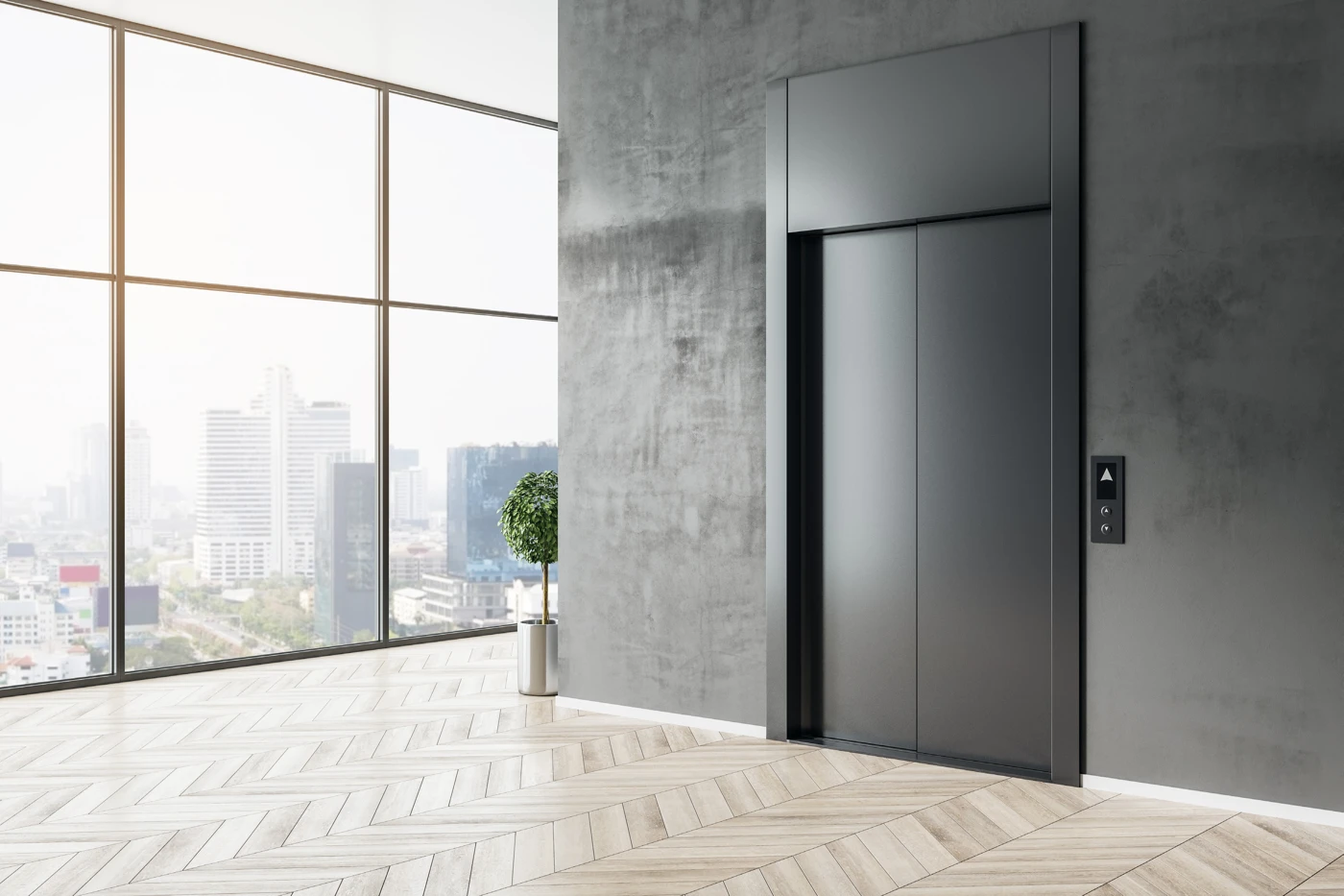 Passenger lift entrance — TRIDENT passenger lift catalogue